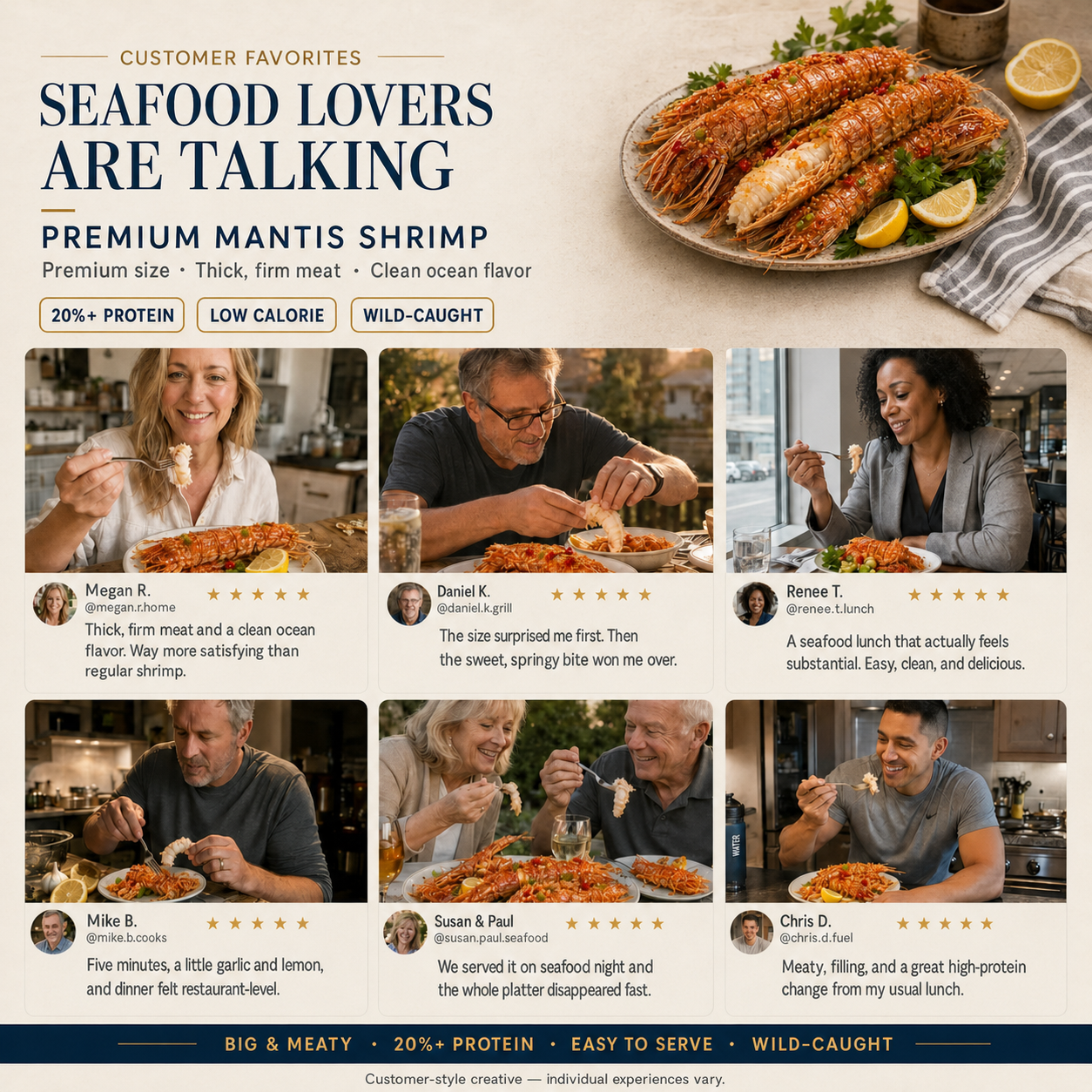 Premium Mantis Shrimp customer reviews
