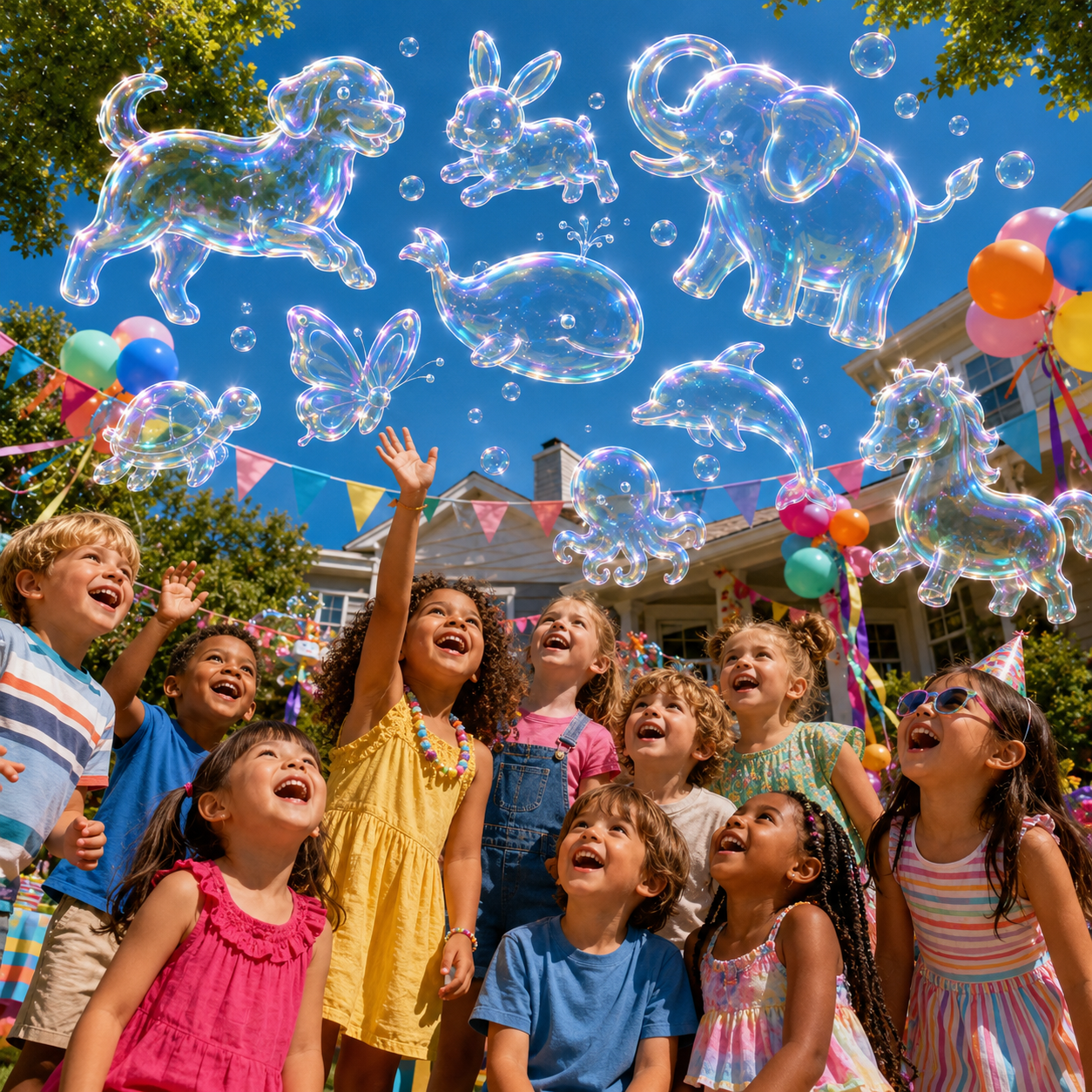 Perfect Gift for Kids | Super 3D Wonder Bubble Concentrate —— Animal & Ocean Fantasy Theme - CYH