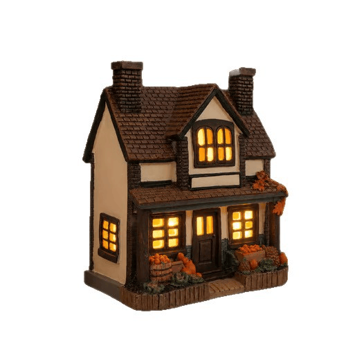 🍂Vintage Light Up Pumpkin Cottage Halloween Ornament-Huihui
