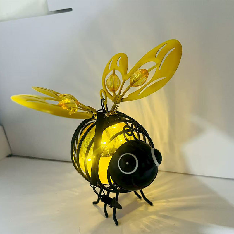 ๐Hanging Solar Bee Light โ Warm Amber Glow, Flicker-Free, Perfect for Garden Parties, Camping, or Kidsโ Rooms โ Spread Joy Day and Night ๐๐- Huihui