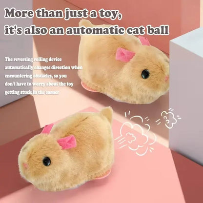 Auto-Rolling Ball with Mouse Hands-Free Play for Indoor Cats - CYH