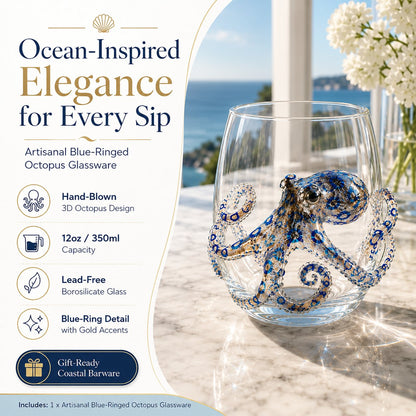 🔥 Last Day 49% OFF – 🌊 3D Ocean Animal Artisan Glassware Collection
