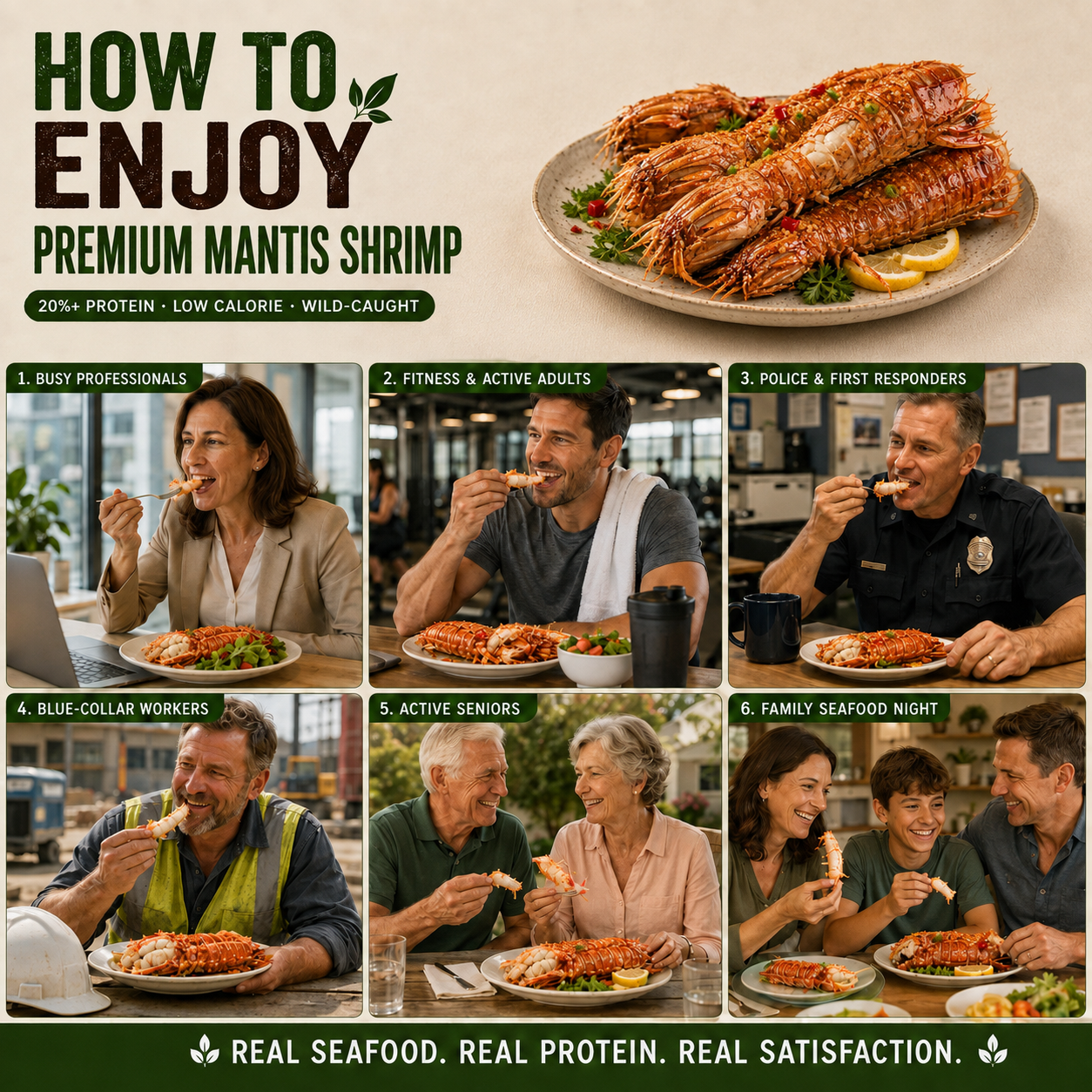 Ways to enjoy Premium Mantis Shrimp