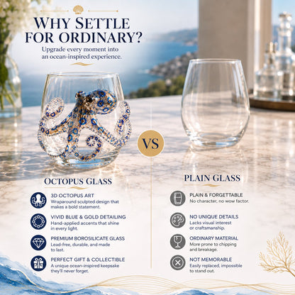 🔥 Last Day 49% OFF – 🌊 3D Ocean Animal Artisan Glassware Collection