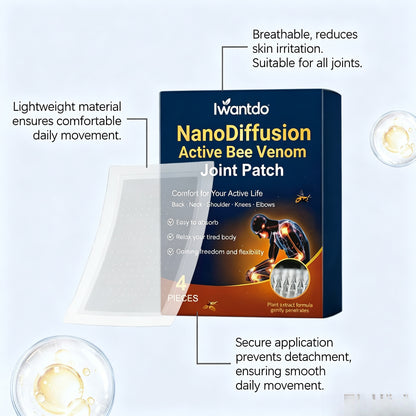 Iwantdo™ NanoDiffusion Active Bee Venom Joint Patch-Huihui