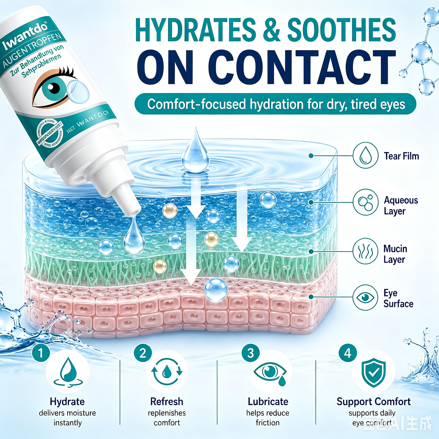 Clearer VisionStarts Here -Relieve Blurry Eyes with Soothing, Nourishing Drops-Huihui
