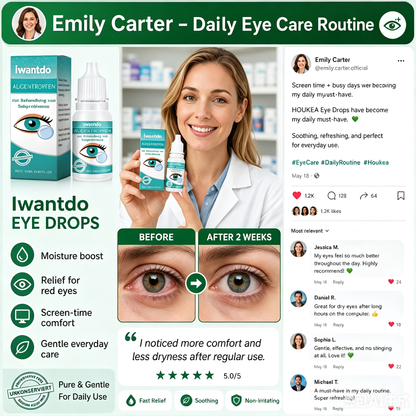 Clearer VisionStarts Here -Relieve Blurry Eyes with Soothing, Nourishing Drops-Huihui