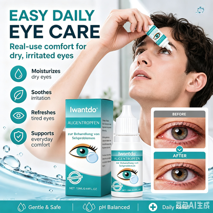 Clearer VisionStarts Here -Relieve Blurry Eyes with Soothing, Nourishing Drops-Huihui