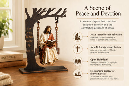🔥Last Day 60% OFF - ✝️📚Christian Jesus Swing Ornament-ZZZ