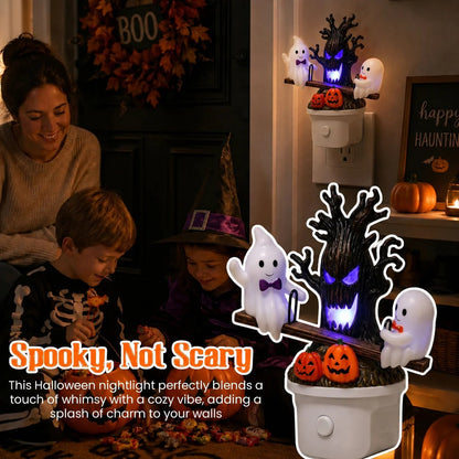 🔥HOT SALE 49% OFF🎃👻Animated Seesaw Ghost Plug In LED Night Light - TH