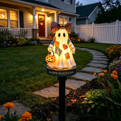 TODAY'S SPECIAL OFFER-50% OFF 🔥Lighted Vintage Patchwork Ghost Solar Garden Light - Huihui