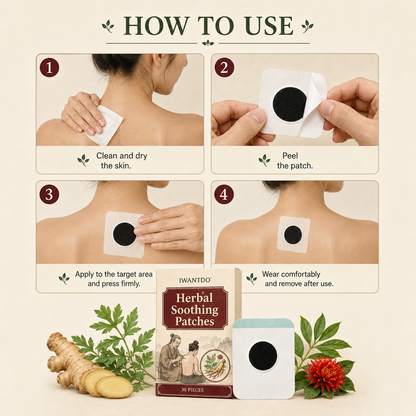 Herbal Soothing Patches（Set of 30）-Huihui