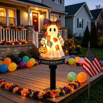 TODAY'S SPECIAL OFFER-50% OFF 🔥Lighted Vintage Patchwork Ghost Solar Garden Light - Huihui