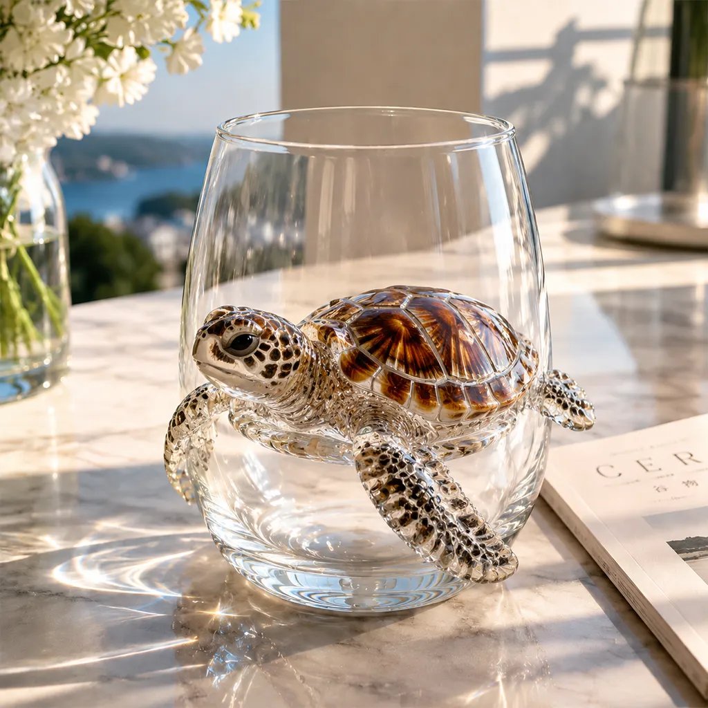 🔥 Last Day 49% OFF – 🌊 3D Ocean Animal Artisan Glassware Collection