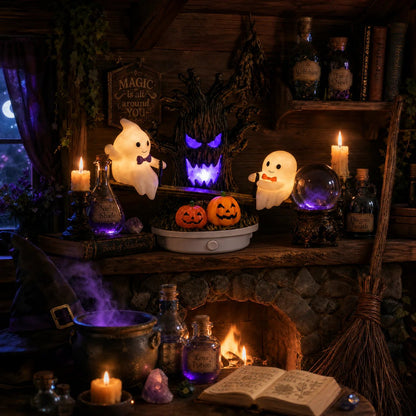 🔥HOT SALE 49% OFF🎃👻Animated Seesaw Ghost Plug In LED Night Light - TH
