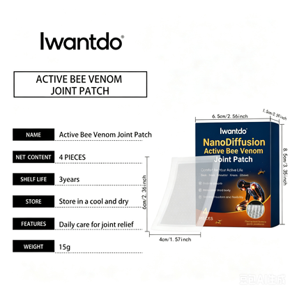 Iwantdo™ NanoDiffusion Active Bee Venom Joint Patch-Huihui