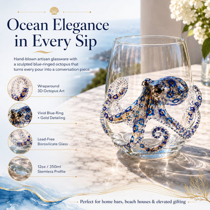 🔥 Last Day 49% OFF – 🌊 3D Ocean Animal Artisan Glassware Collection