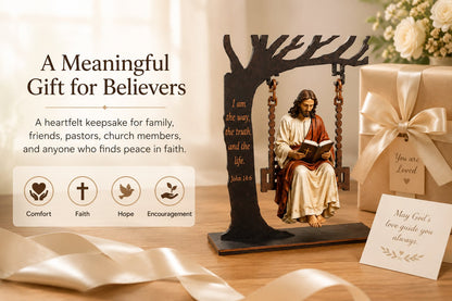 🔥Last Day 60% OFF - ✝️📚Christian Jesus Swing Ornament-ZZZ
