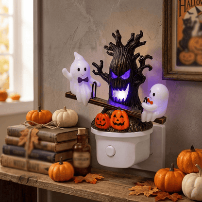🔥HOT SALE 49% OFF🎃👻Animated Seesaw Ghost Plug In LED Night Light - TH