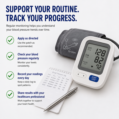 Hypertension Support Patch - Daily Blood Pressure Support with Botanical Ingredients - CYH