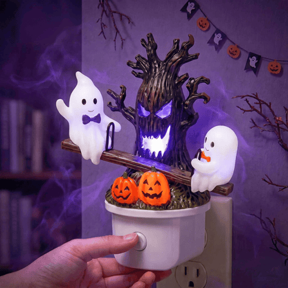 🔥HOT SALE 49% OFF🎃👻Animated Seesaw Ghost Plug In LED Night Light - TH