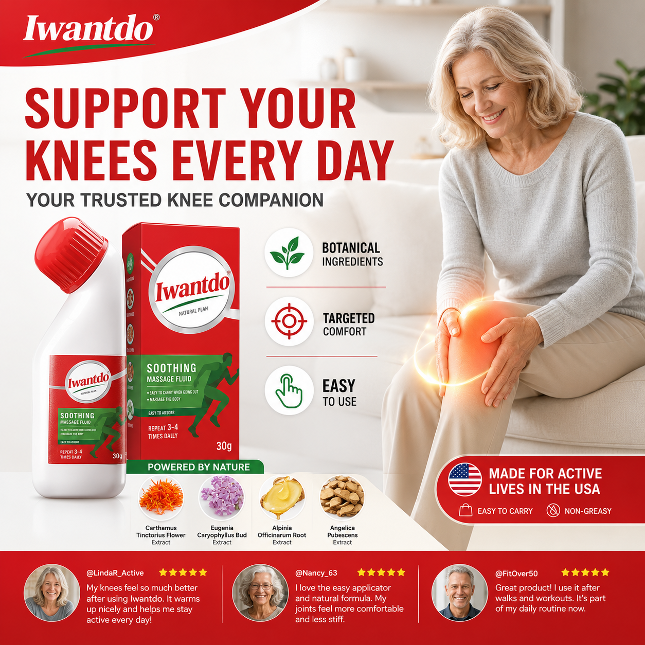 Iwantdo™ Botanical Joint Comfort Massage Fluid