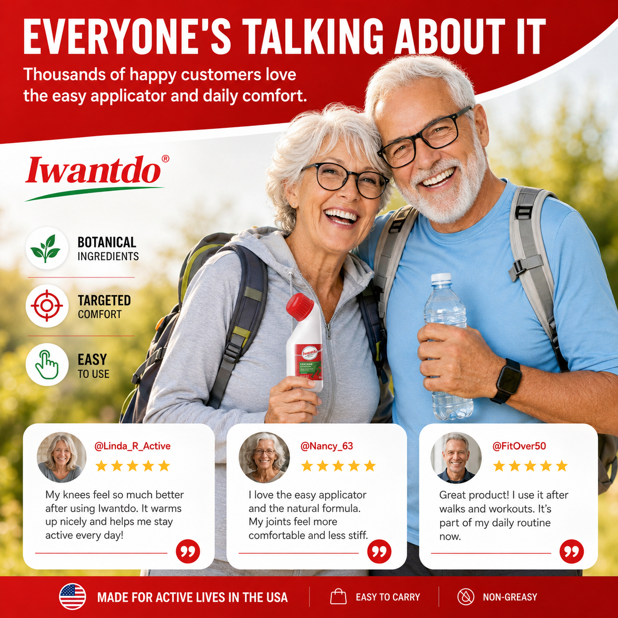 Iwantdo™ Botanical Joint Comfort Massage Fluid
