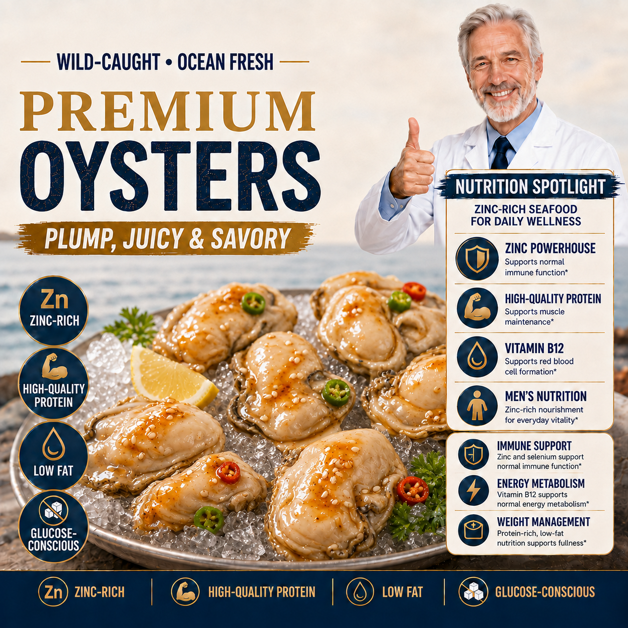 Iwantdo® Giant Oysters – High-Protein Premium Seafood-ZZZ