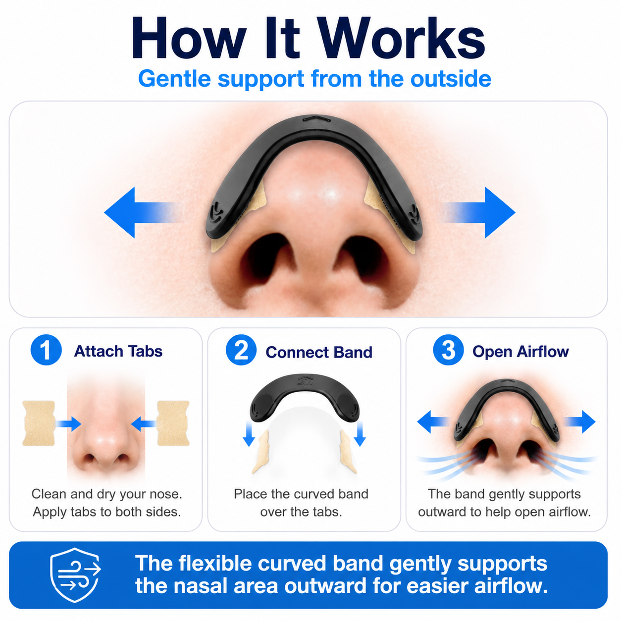 Nasal Strips for Sleep & Sports | Breathe Better Anytime - CYH