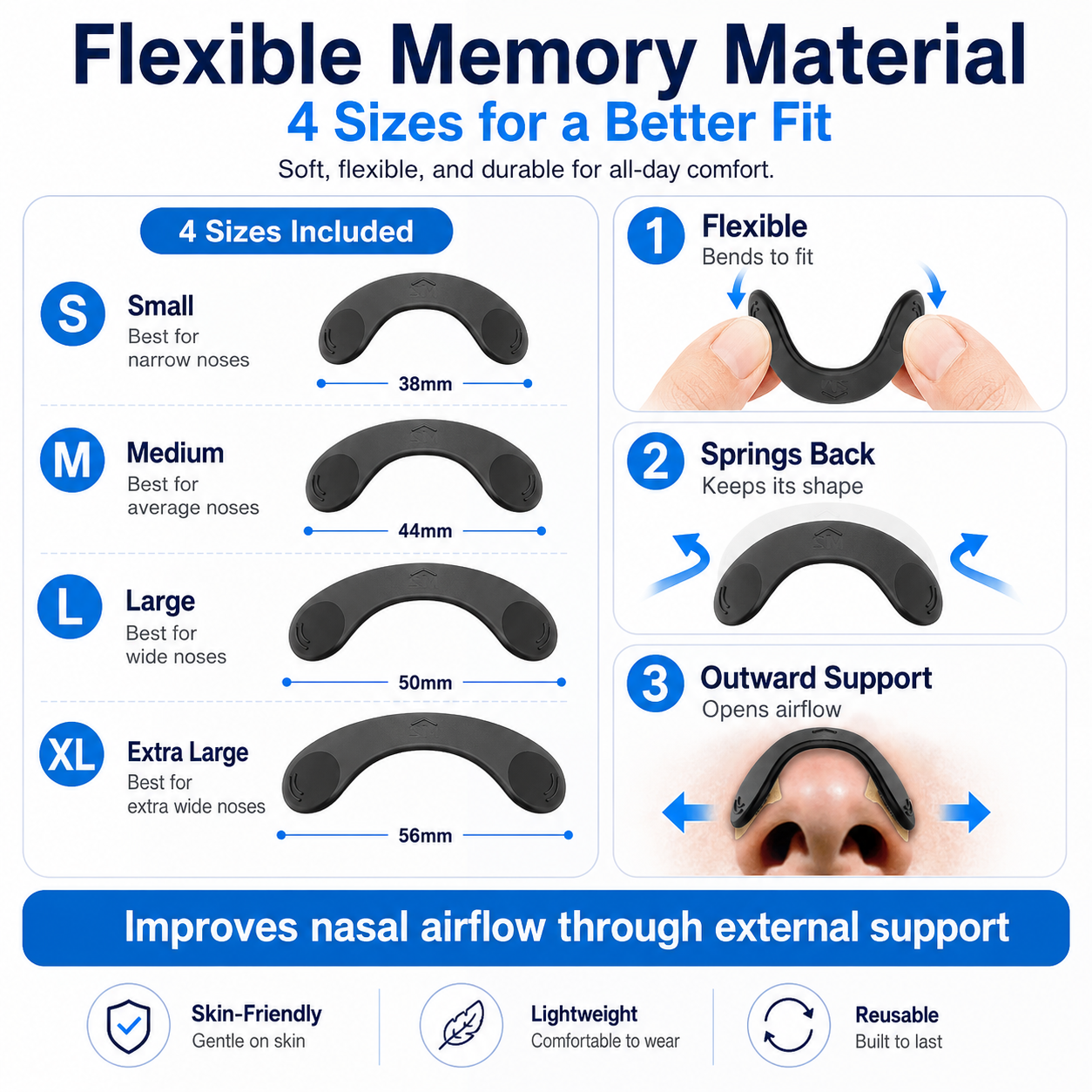 Nasal Strips for Sleep & Sports | Breathe Better Anytime - CYH