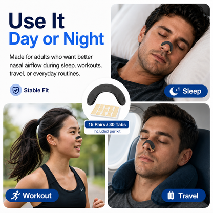 Nasal Strips for Sleep & Sports | Breathe Better Anytime - CYH