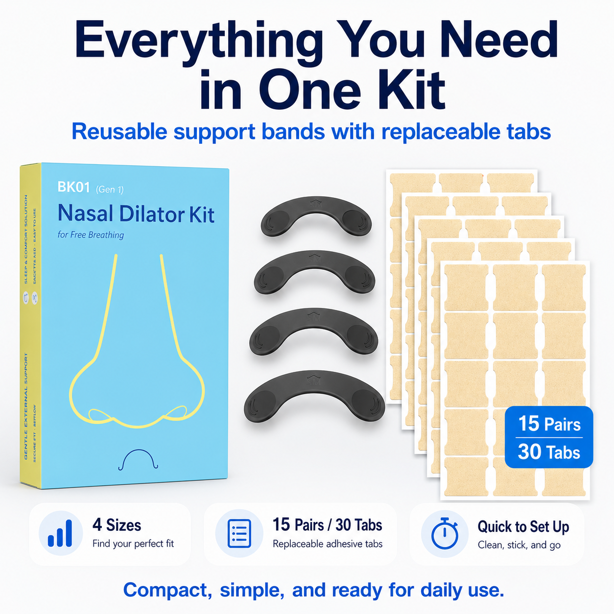 Nasal Strips for Sleep & Sports | Breathe Better Anytime - CYH