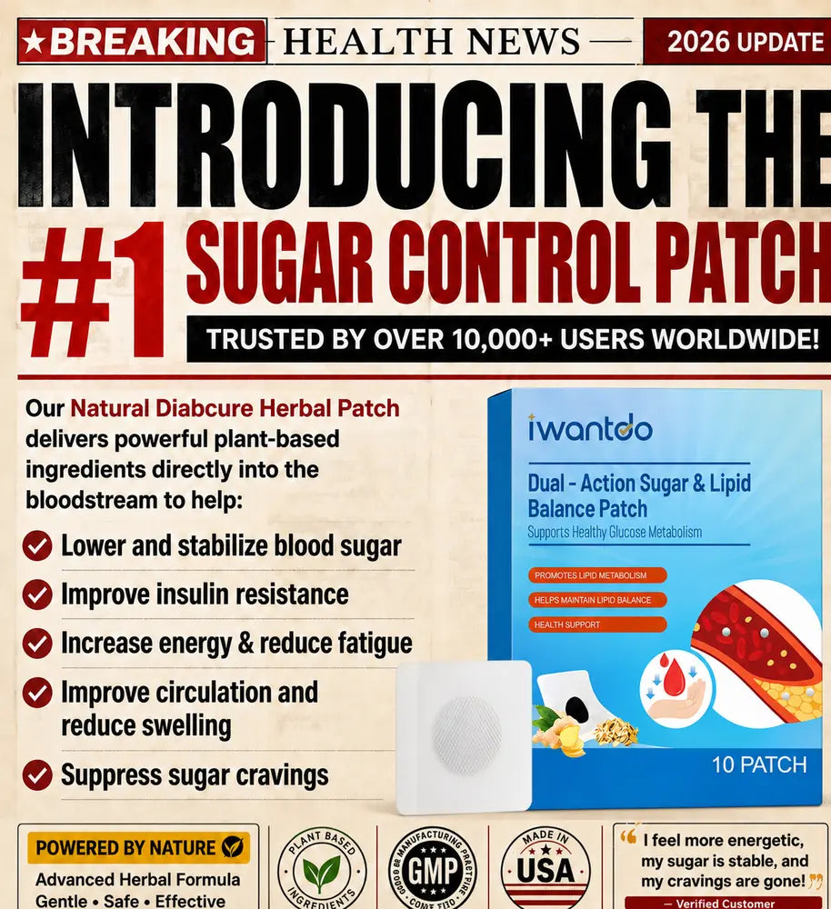 Blood Sugar Control Herbal Diabetic Patches BUY 1 GET 1 FREE-zzz