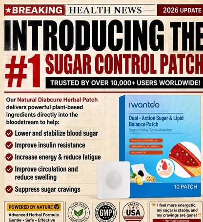 Blood Sugar Control Herbal Diabetic Patches BUY 1 GET 1 FREE-zzz