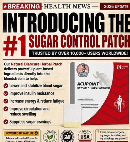 Acupoint Pressure Stimulation Patch Daily Support for Glucose Balance, Circulation & Metabolic Wellness-ZZZ