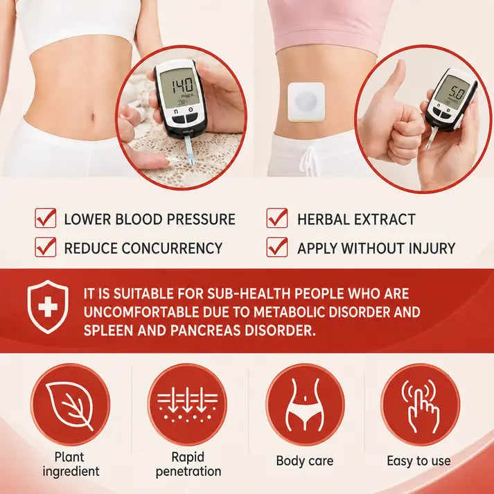 Acupoint Pressure Stimulation Patch Daily Support for Glucose Balance, Circulation & Metabolic Wellness-ZZZ