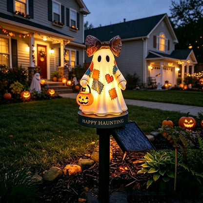 TODAY'S SPECIAL OFFER-50% OFF 🔥Lighted Vintage Patchwork Ghost Solar Garden Light - Huihui
