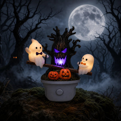 🔥HOT SALE 49% OFF🎃👻Animated Seesaw Ghost Plug In LED Night Light - TH