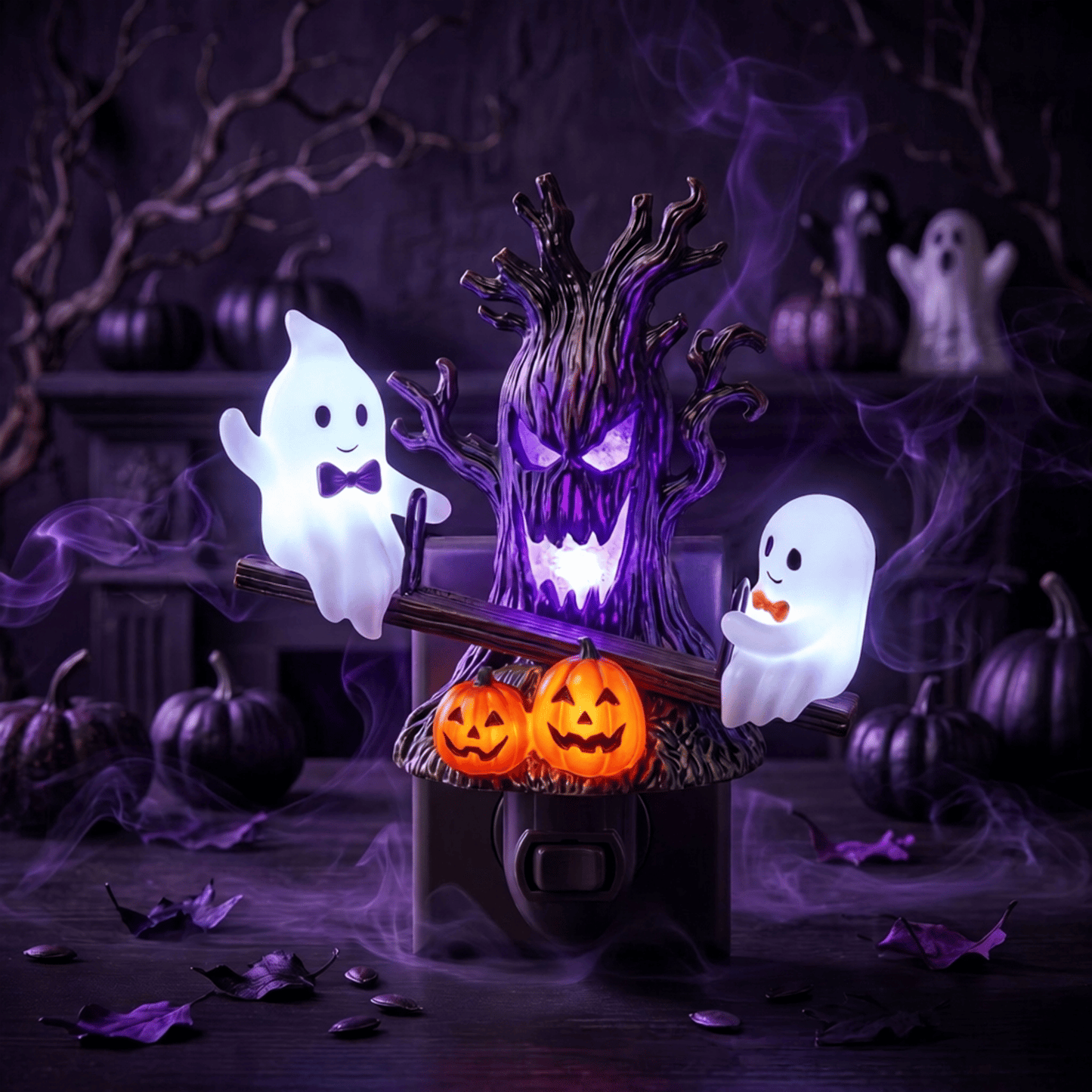 🔥HOT SALE 49% OFF🎃👻Animated Seesaw Ghost Plug In LED Night Light - TH