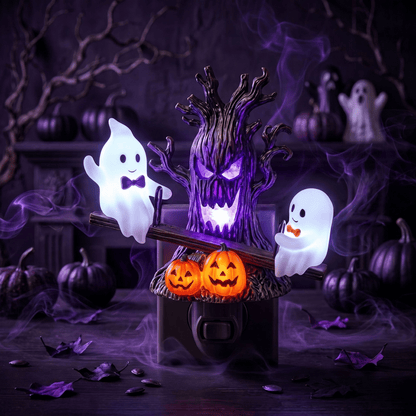 🔥HOT SALE 49% OFF🎃👻Animated Seesaw Ghost Plug In LED Night Light - TH