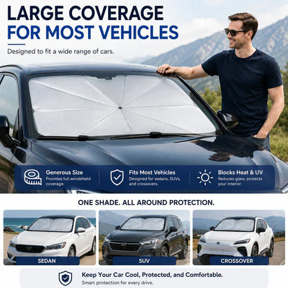 ☀️ Car Windshield Sun Shade Umbrella - TH